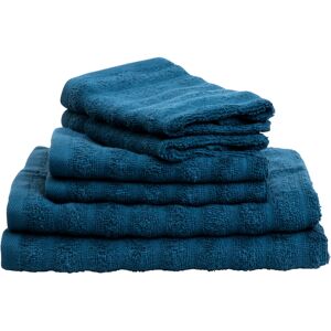 Borg Living Håndklær 2 stk. 100% kjemmet bomull - Myke blå håndklær 50x100 cm fra Borg Living Håndklær 2 stk. 100% kjemmet bomull - Myke blå håndklær 50x100 cm fra
