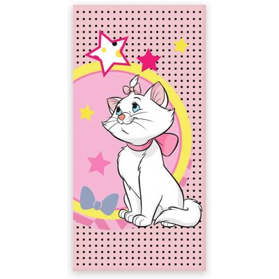 Licens Badehåndkle - Lyserosa Aristocats håndkle - Marie - 70x140 cm - 100% myk bomull Licens Badehåndkle - Lyserosa Aristocats håndkle - Marie - 70x140 cm - 100% myk bomull