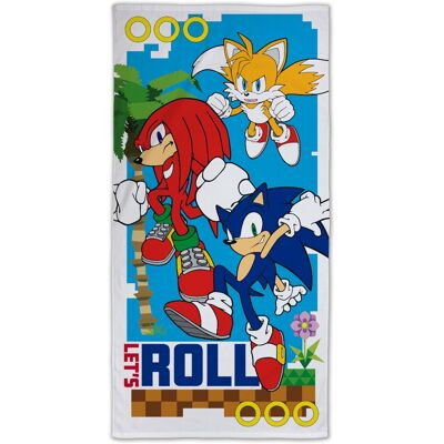 Licens Sonic håndkle - 70x140 cm - 100% bomull - Mykt badehåndkle med Sonic The Hedgehog Licens Sonic håndkle - 70x140 cm - 100% bomull - Mykt badehåndkle med Sonic The Hedgehog