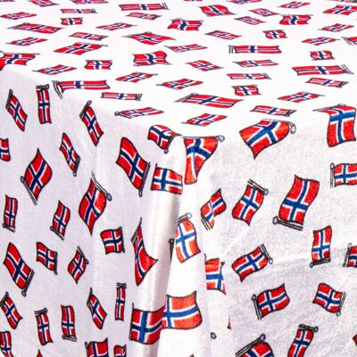 Borg Living Flaggduk - Velourduk med Norsk flagg - Nervøs velourduk - Pakke med 3 meter Borg Living Flaggduk - Velourduk med Norsk flagg - Nervøs velourduk - Pakke med 3 meter