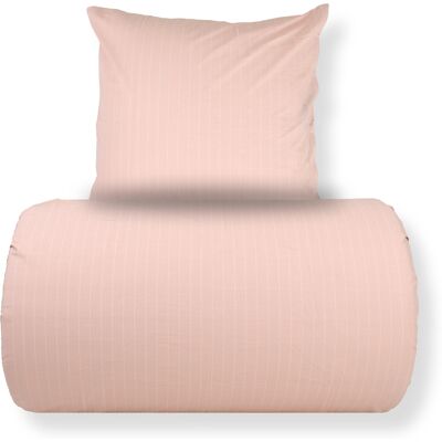 Nordstrand Home 240x220 cm Rosa Stripet Bomullssengetøy Nordstrand Home 240x220 cm Rosa Stripet Bomullssengetøy