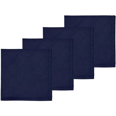 Södahl Bomullservietter Tiles Damask 4 stk Indigo - Table Napkins Södahl Bomullservietter Tiles Damask 4 stk Indigo - Table Napkins