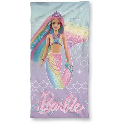 Lisens Barbie Badeklær - 70x140cm - Bomull - Myk badekåpe Lisens Barbie Badeklær - 70x140cm - Bomull - Myk badekåpe