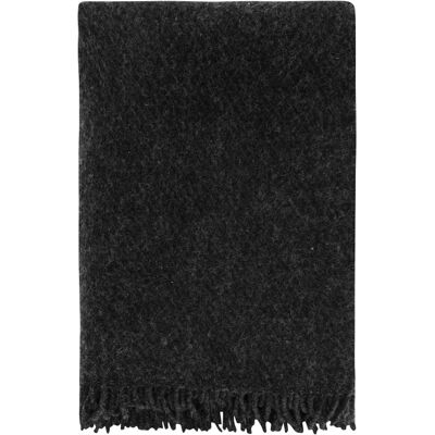 Ullpledd - 100% ny ren ull - Høie of Scandinavia ullpledd - Falketind koksgrå - 120x180 cm Ullpledd - 100% ny ren ull - Høie of Scandinavia ullpledd - Falketind koksgrå - 120x180 cm