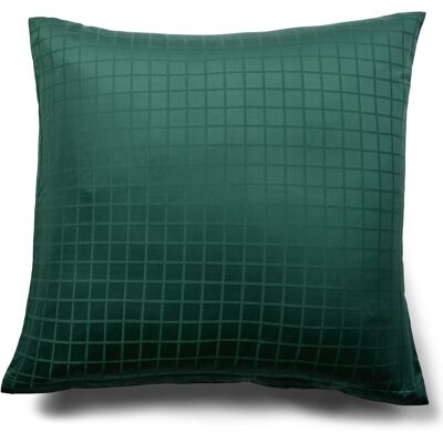 By Borg Putetrekk 60x63 cm - GOTS-sertifisert økologisk bomullssatin - Grønne jacquardvevde ruter By Borg Putetrekk 60x63 cm - GOTS-sertifisert økologisk bomullssatin - Grønne jacquardvevde ruter