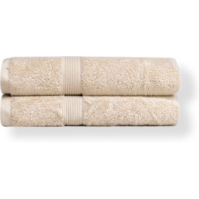 By Borg Økologisk håndkle - 100% GOTS-sertifisert bomull - Gjestehåndkle 40x60 cm - Beige By Borg Økologisk håndkle - 100% GOTS-sertifisert bomull - Gjestehåndkle 40x60 cm - Beige