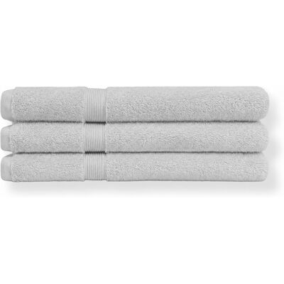 By Borg Økologisk håndkle - 100% GOTS-sertifisert bomull - Badehåndkle 70x140 cm - Lysegrå By Borg Økologisk håndkle - 100% GOTS-sertifisert bomull - Badehåndkle 70x140 cm - Lysegrå