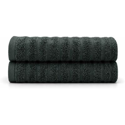 Borg Living Bomulls håndklær - 100% kammet bomull - Badehåndklær 70x140 cm - 2-pak - Mørkegrønn Borg Living Bomulls håndklær - 100% kammet bomull - Badehåndklær 70x140 cm - 2-pak - Mørkegrønn