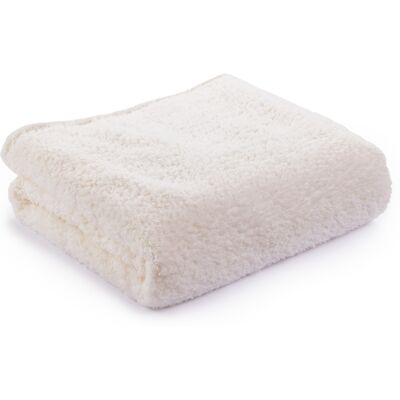 Nordstrand Home Teddy fleece teppe - 130x180 cm - Hvit Nordstrand Home Teddy fleece teppe - 130x180 cm - Hvit