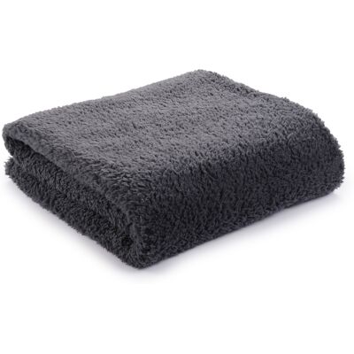 Nordstrand Home Teddy fleece teppe - 130x180 cm - Antrasittgrå Nordstrand Home Teddy fleece teppe - 130x180 cm - Antrasittgrå