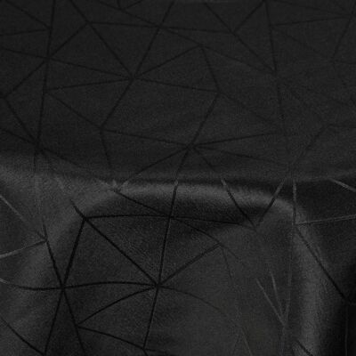 Nordstrand Home Svart Jacquard Borddekje - Ø230cm Nordstrand Home Svart Jacquard Borddekje - Ø230cm