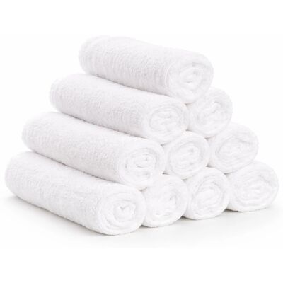 In Style Bomullsvaskekluter - 100% bomull - 30x30 cm - 10-pak - Hvit In Style Bomullsvaskekluter - 100% bomull - 30x30 cm - 10-pak - Hvit