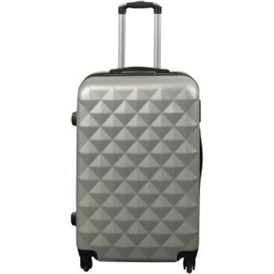 Borg Living Koffert - Hardcase - Str. Medium - Diamant grå - Smart billig reisekoffert Borg Living Koffert - Hardcase - Str. Medium - Diamant grå - Smart billig reisekoffert