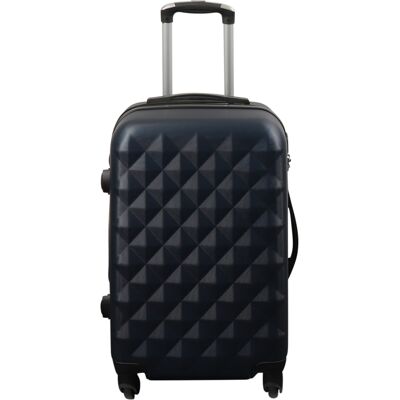 Borg Living Kabinkoffert - hardcase lettvekts koffert med 4 hjul - Diamant mørkeblå Borg Living Kabinkoffert - hardcase lettvekts koffert med 4 hjul - Diamant mørkeblå