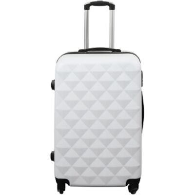 Borg Living Tilbud koffert - Hardcase - Str. Medium - Diamant hvit - Smart resekoffert Borg Living Tilbud koffert - Hardcase - Str. Medium - Diamant hvit - Smart resekoffert