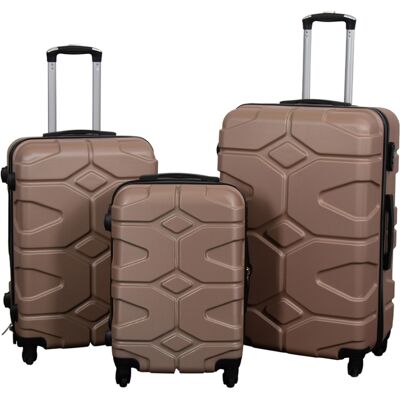 Borg Living Koffertsett - 3 stk. - Hardcase reisekofferter - Military Sand Lettvekt kofferter Borg Living Koffertsett - 3 stk. - Hardcase reisekofferter - Military Sand Lettvekt kofferter