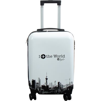 Borg Living Kabinkoffert – I Love The World hardcase koffert – Eksklusiv reisekoffert Borg Living Kabinkoffert – I Love The World hardcase koffert – Eksklusiv reisekoffert