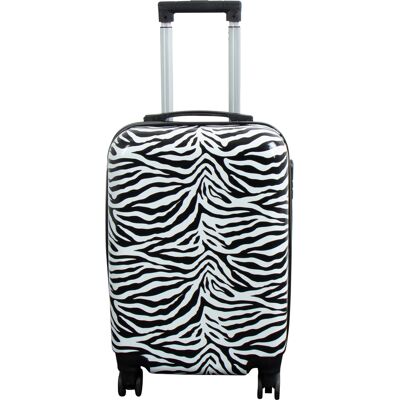 Borg Living Kabinkoffert - Hardcase lettvekt koffert - Trolley med motiv - Zebra Borg Living Kabinkoffert - Hardcase lettvekt koffert - Trolley med motiv - Zebra
