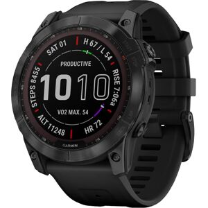 Garmin Fenix 7x Sapphire Solar Black Dlc Titan W/Black Band 51mm