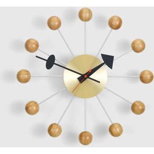 Vitra Ball Clock, Brass, Cherry