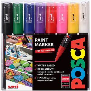 Posca Pc-1m Extra-Fine, Standard 8-Pakk