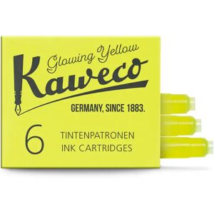 Kaweco Fountain Pen Blekkpatroner (6-Pakk), Glowing Yellow