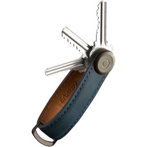 Orbitkey Leather Key Organiser, Crazy-Horse, Marine Blue/blue