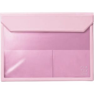 King Jim Flatty Document Case Color Series, A4, Pink