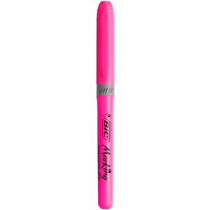 Bic Brite Liner Grip Text Marker, Rosa