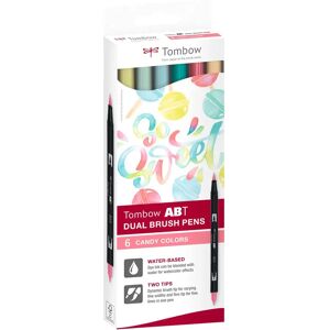 Tombow Abt Dual Brush 6c-4 Candy (Sett Med 6 Farger)