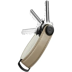 Orbitkey Pebbled Leather Key Organiser, Ecru