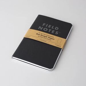 Field Notes Pitch-Black, Notebooks (2-Pakk), Ruled