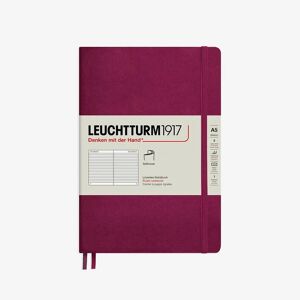 Leuchtturm1917 Notebook Ruled, A5 (Softcover), Port Red