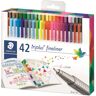 Staedtler Fineliner Triplus, 0.3mm (Sett Med 42 Farger)