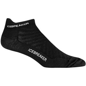 Icebreaker Mens Run+ Ultralight Micro Black/Snow L