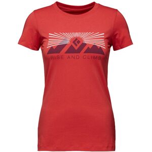 Black Diamond Rise And Climb Tee Ss Ws Grenadine M