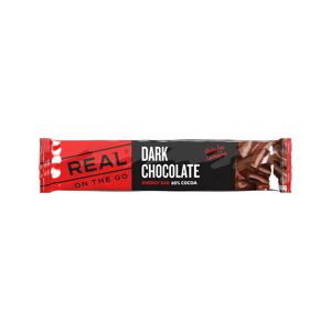 Real On The Go Energy Sjokolade 25 Gr Sort/Rd 25GR