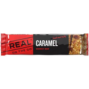 Real On The Go Energy Bar Karamell Sort/Rd 1