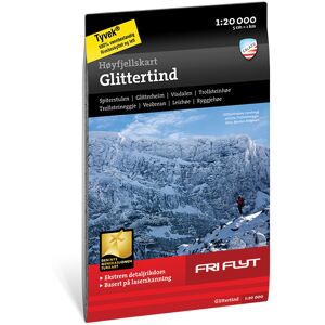 Fri Flyt Høyfjellskart Glittertind 1:20000 Topo 1