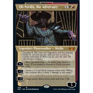 ﻿Streets of New Capenna SNC 348 Ob Nixilis, the Adversary Showcase - Mythic