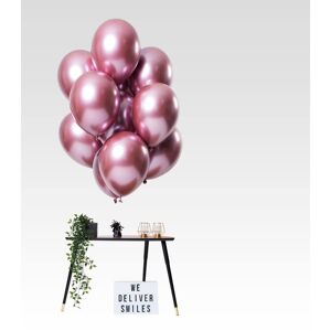 Folat Speilballong bukett, Rosa 12 latex ballonger 33cm