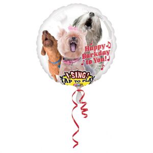 Amscan Folieballong Tap to Sing, Happy Barkday to You