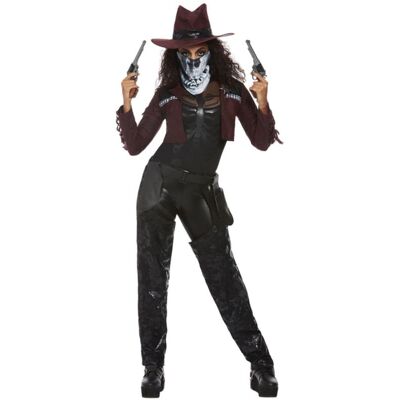 Smiffys Deluxe Dark Spirit western cowgirl-kostyme - Kostymer Smiffys Deluxe Dark Spirit western cowgirl-kostyme - Kostymer