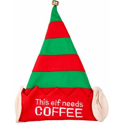 Unknown - Elf Coffee Hat - Unisex - Text - hatt Unknown - Elf Coffee Hat - Unisex - Text - hatt