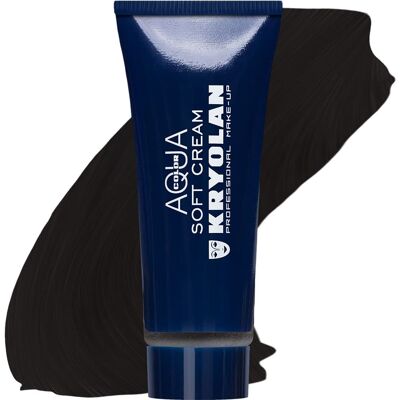 Kryolan Aquacolor Soft Cream Black 25ml Kryolan Aquacolor Soft Cream Black 25ml