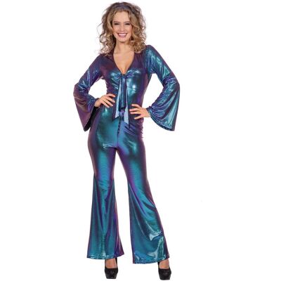 Wilbers Catsuit Disco Lilla Blå Str.40 Wilbers Catsuit Disco Lilla Blå Str.40