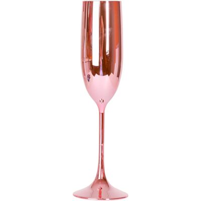 Hisab Joker Champagneglass i Plast, Metallisk Rosa Hisab Joker Champagneglass i Plast, Metallisk Rosa