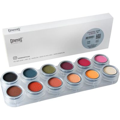 Grimas Eyeshadow Palette FM 12 farger Grimas Eyeshadow Palette FM 12 farger