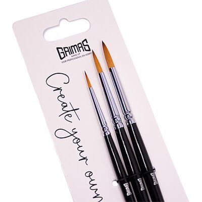 Grimas face paint brush set round 2,4,6 Grimas face paint brush set round 2,4,6