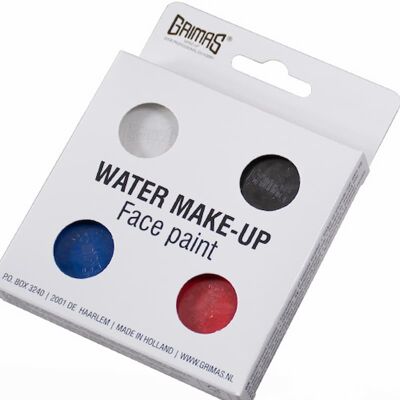 Grimas Water Makeup palette Basic 4x2,5ml Grimas Water Makeup palette Basic 4x2,5ml